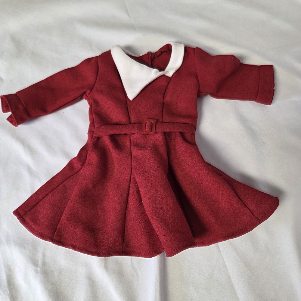 Kit Kittredge American Girl Doll Red Christmas Outfit Dress